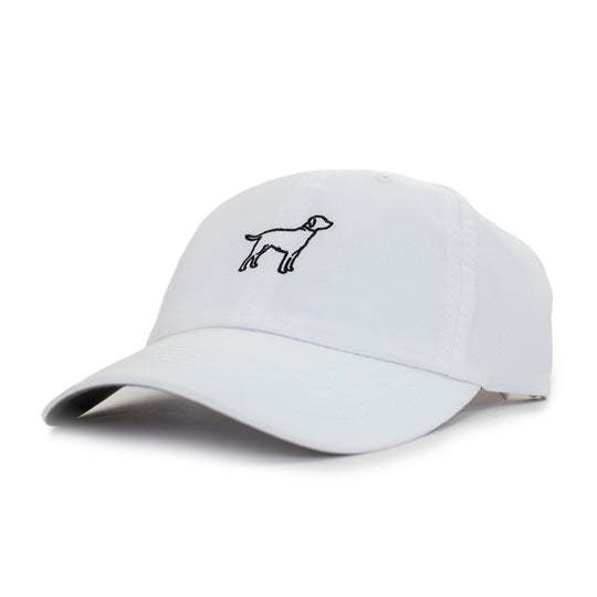 Kevin's Lab Logo Performance Cap-Men's Accessories-WHITE-Kevin's Fine Outdoor Gear & Apparel
