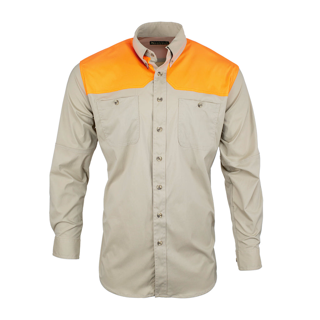 スポーツ Kevin's shop Kevin's Trim Fit Dual Patch Long Sleeve Sporting Shirt – Kevin's