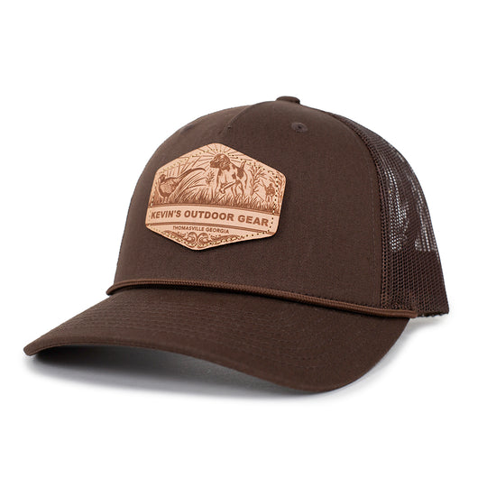 Kevin's Casey Underwood Pointer Cap-Men's Accessories-Brown/Brown Rope-Thomasville-Kevin's Fine Outdoor Gear & Apparel