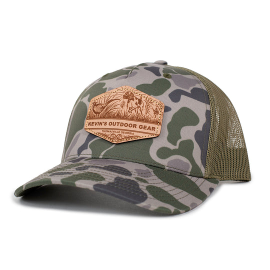 Kevin's Casey Underwood Pointer Cap-Men's Accessories-Marsh Duck Camo/Brown-Thomasville-Kevin's Fine Outdoor Gear & Apparel