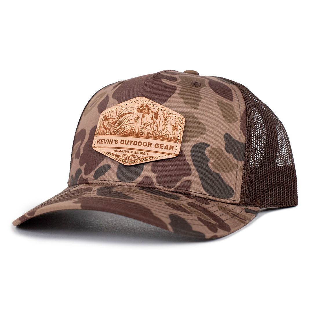 Kevin's Casey Underwood Pointer Cap-Men's Accessories-Bark Duck Camo/Brown-Thomasville-Kevin's Fine Outdoor Gear & Apparel