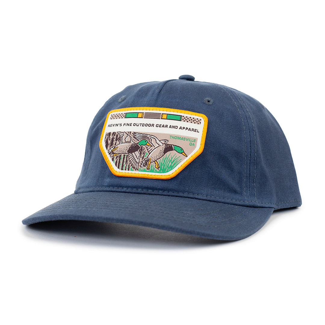 Kevin's Casey Underwood Mallards Waxed Cap-Men's Accessories-Light Navy-Thomasville-Kevin's Fine Outdoor Gear & Apparel