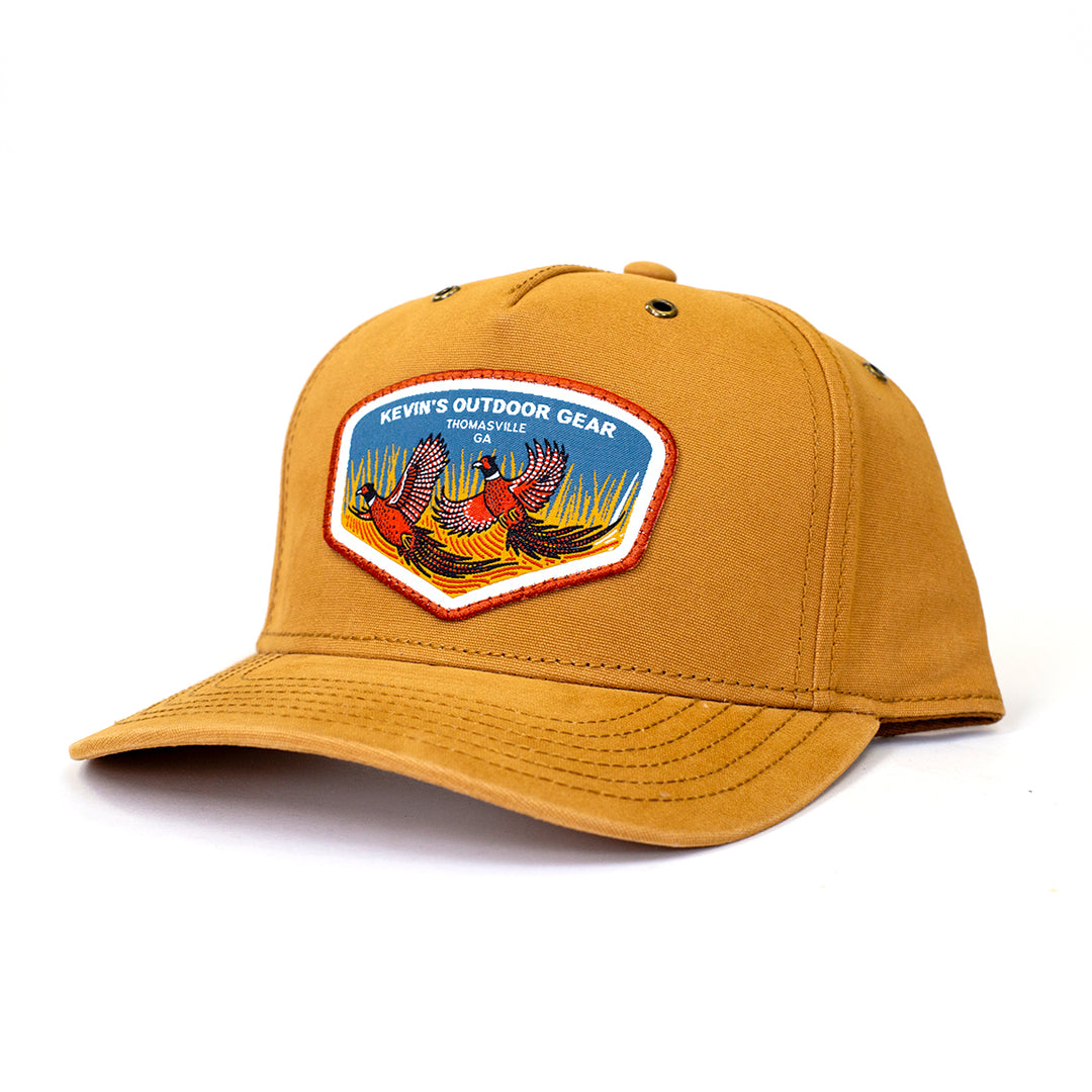 Kevin's Casey Underwood Pheasant Canvas Cap-Men's Accessories-Kevin's Fine Outdoor Gear & Apparel