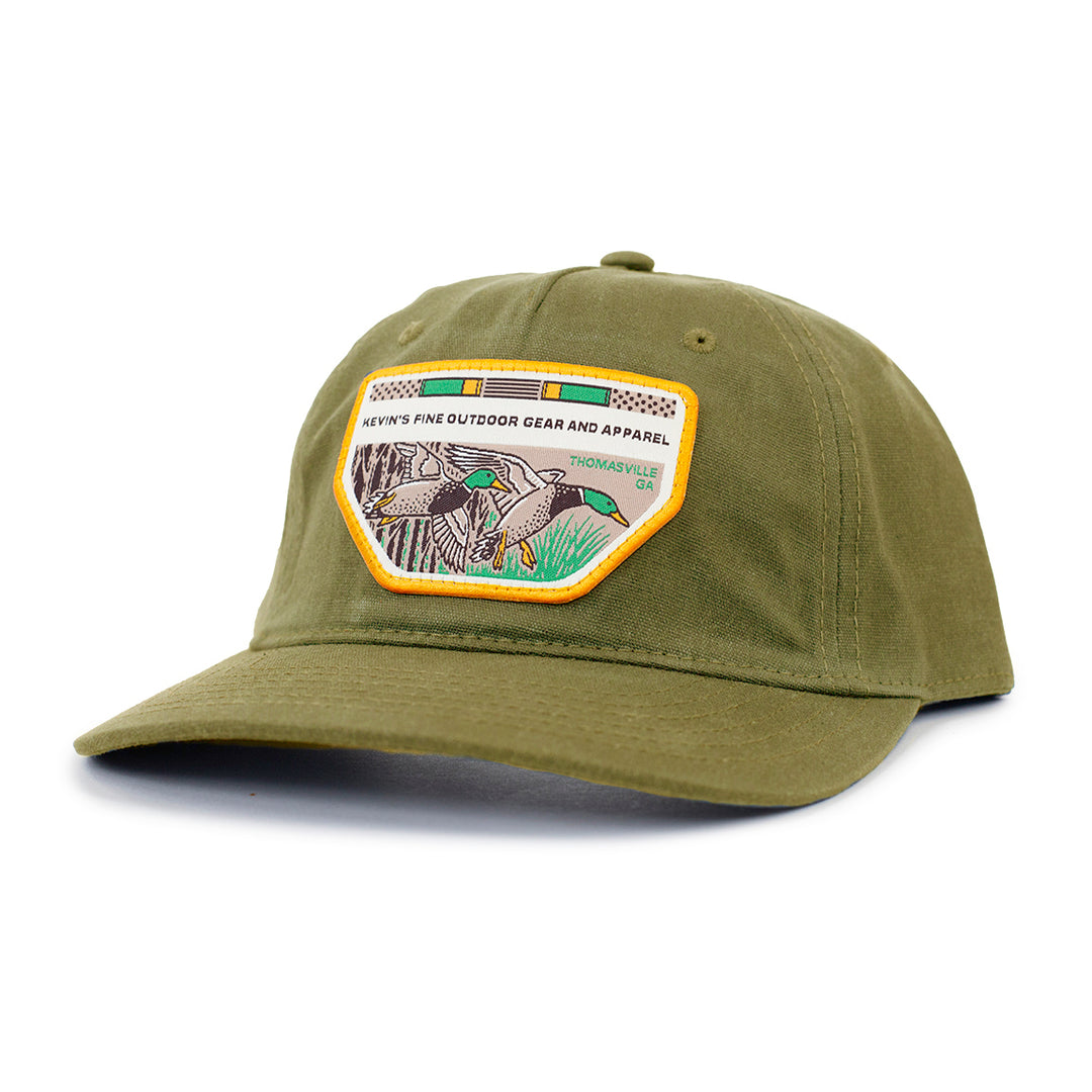 Kevin's Casey Underwood Mallards Waxed Cap-Men's Accessories-Olive-Kevin's Fine Outdoor Gear & Apparel