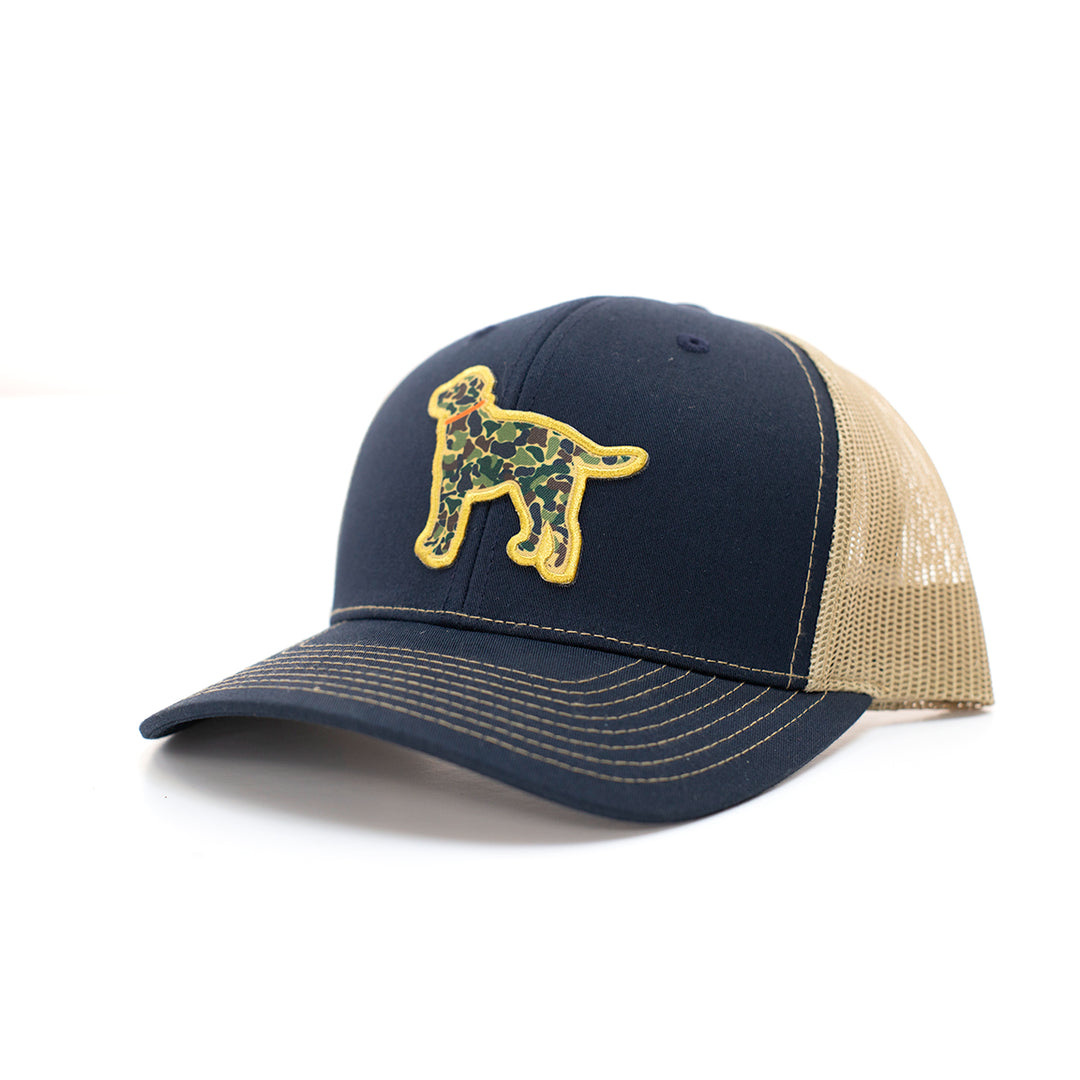 Kevin's Richardson Camo Lab Trucker Cap-Men's Accessories-Navy/Khaki-Kevin's Fine Outdoor Gear & Apparel