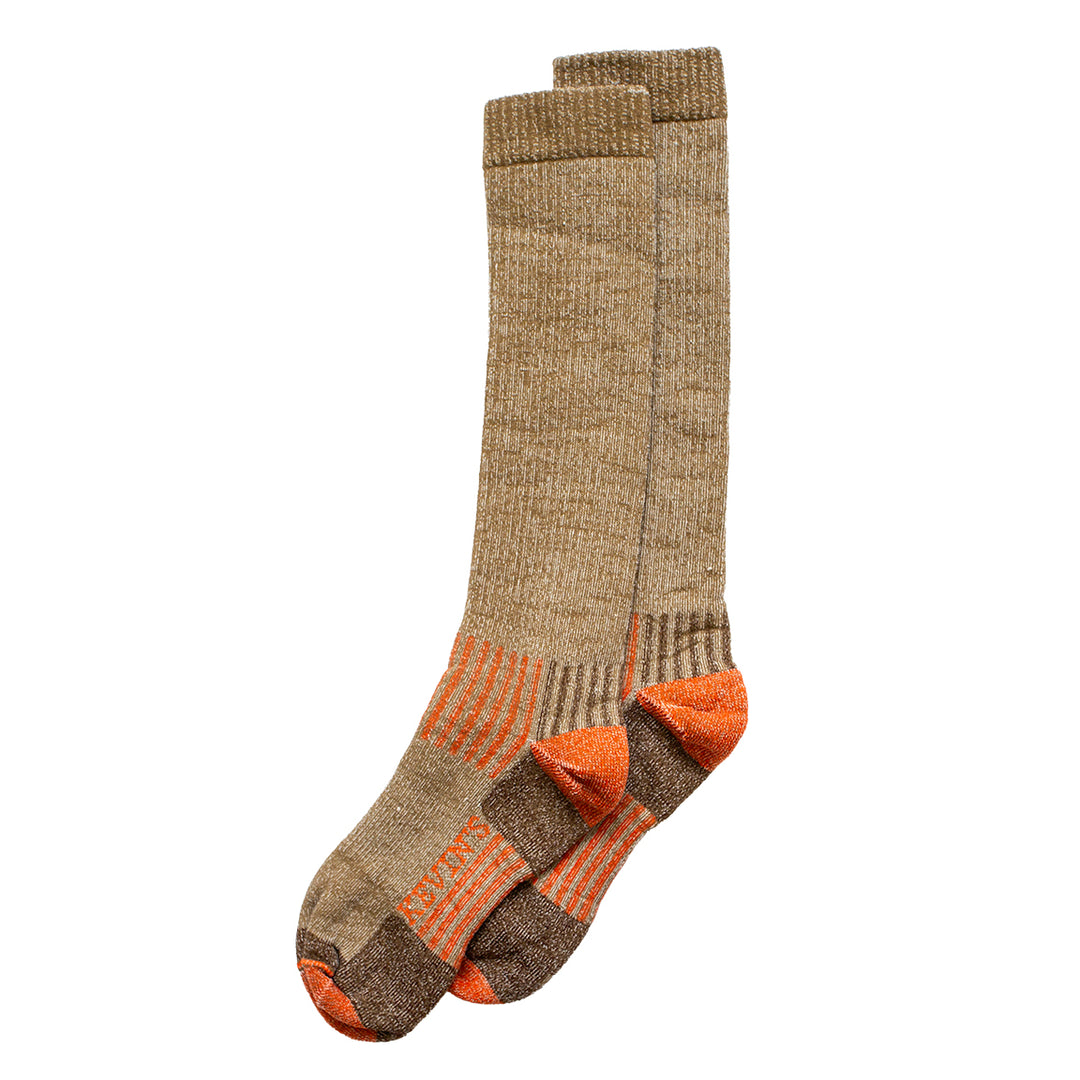 Kevin’s Full Cushion Over The Calf Tall Boot Sock-Men's Accessories-Orange/Brown-L-Kevin's Fine Outdoor Gear & Apparel