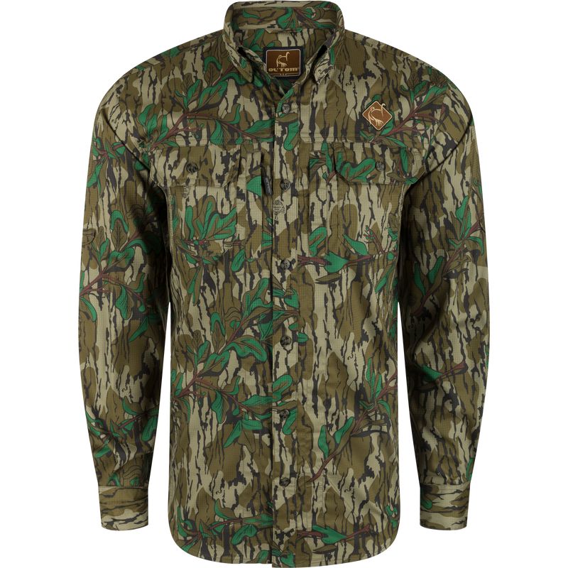 Ol' Tom L/S Camo Youth Wingshooter Trey Shirt-Men's Clothing-Greenleaf-S-Kevin's Fine Outdoor Gear & Apparel