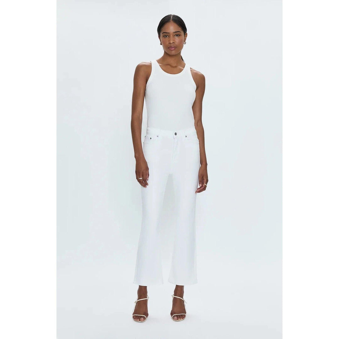 Pistola Women's Lennon High Rise Crop Boot Jeans-Women's Clothing-Vivid White-24/00-Kevin's Fine Outdoor Gear & Apparel