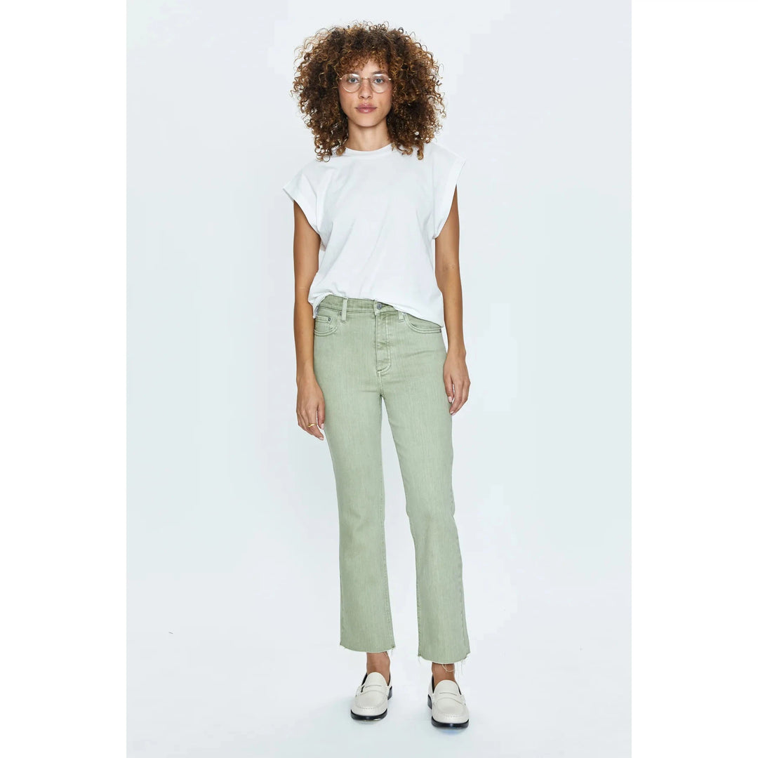 Pistola Women's Lennon High Rise Crop Boot Jeans-Women's Clothing-Sage Snow-24/00-Kevin's Fine Outdoor Gear & Apparel