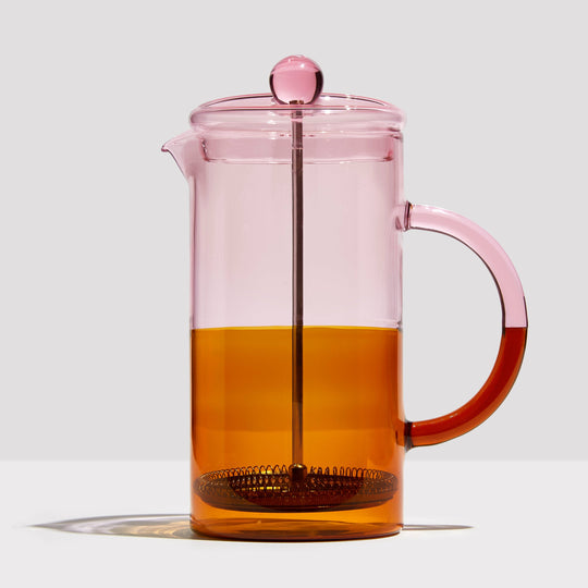 Fazeek Two Tone Coffee Plunger-Home/Giftware-Pink + Amber-Kevin's Fine Outdoor Gear & Apparel