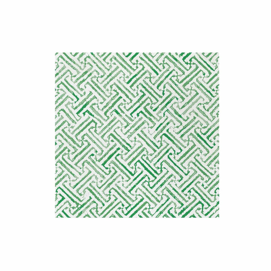 Vietri Papersoft Napkins Dinner Napkins (Pack Of 20)-Home/Giftware-Greek Key Green-Kevin's Fine Outdoor Gear & Apparel