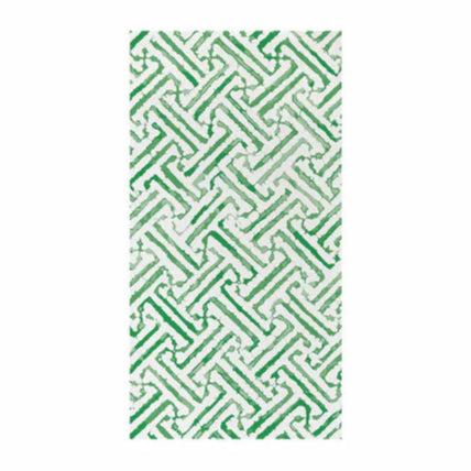 Vietri Papersoft Napkins Greek Key Guest Towels (Pack Of 20)-Home/Giftware-Green-Kevin's Fine Outdoor Gear & Apparel