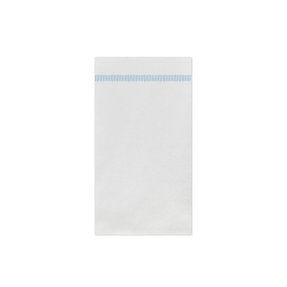Vietri Papersoft Napkins Fringe Guest Towels (Pack Of 20)-Home/Giftware-Light Blue-Kevin's Fine Outdoor Gear & Apparel