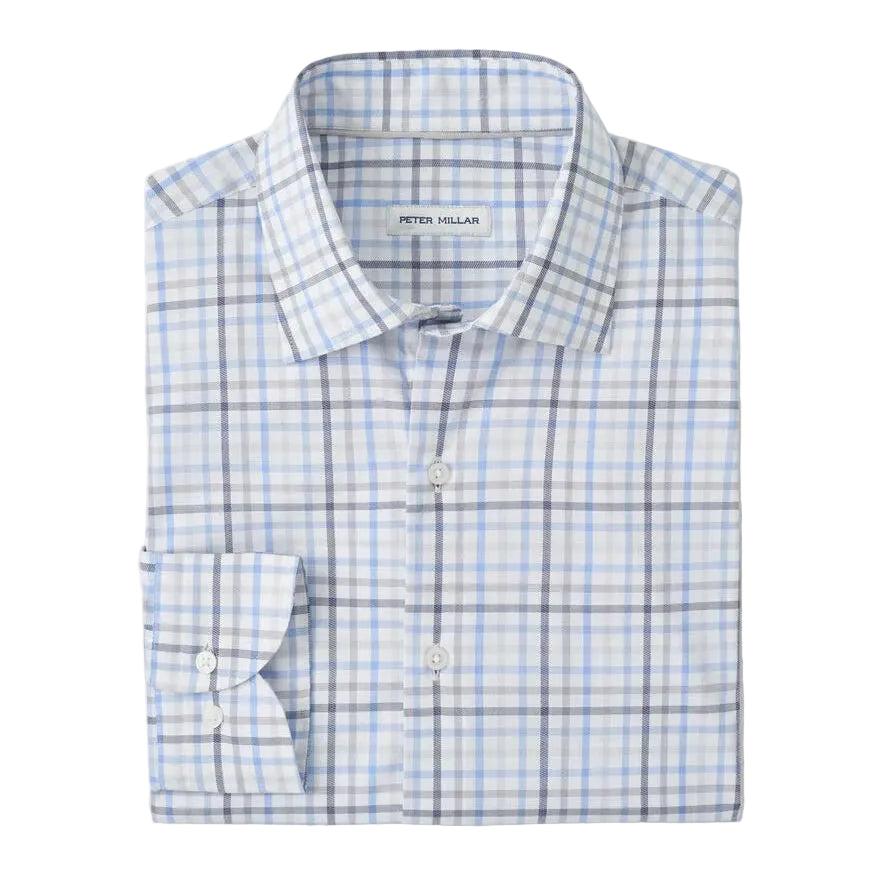 Peter Millar Warren Crown Lite Cotton-Stretch Sport Shirt-Men's Clothing-Kevin's Fine Outdoor Gear & Apparel