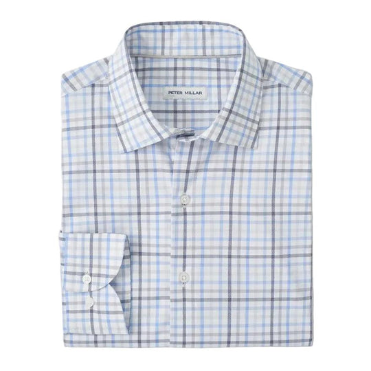 Peter Millar Warren Crown Lite Cotton-Stretch Sport Shirt-Men's Clothing-Kevin's Fine Outdoor Gear & Apparel
