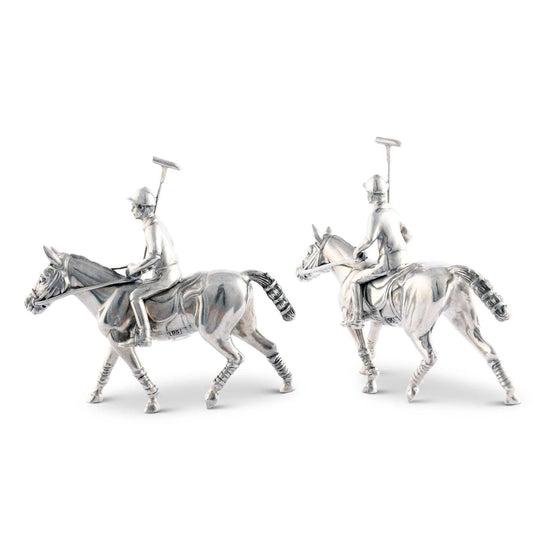 Zinn-Polo-Spieler Salz- und Pfefferstreuer-Set