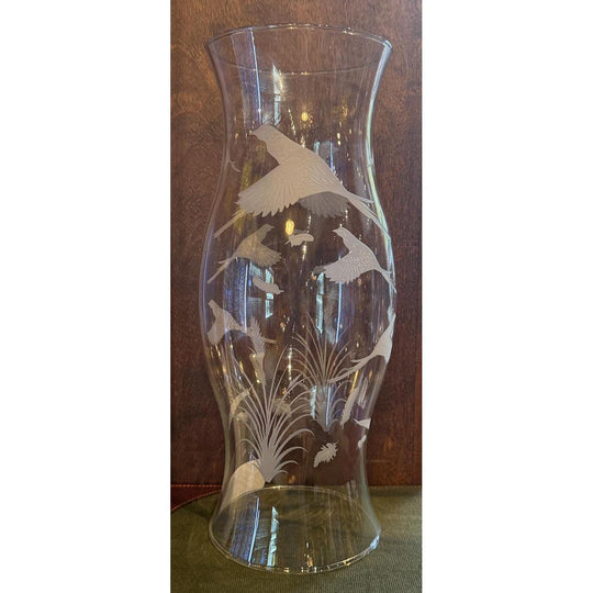 Kevin's Flighted Gamebird Etched Glass Hurricane-Lifestyle-Kevin's Fine Outdoor Gear & Apparel