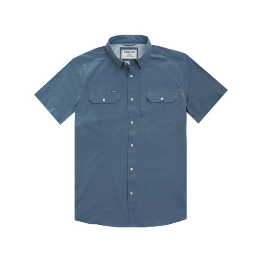 Poncho The Ahi Original Short Sleeve Shirt-Men's Clothing-Slate Blue-Regular-M-Kevin's Fine Outdoor Gear & Apparel