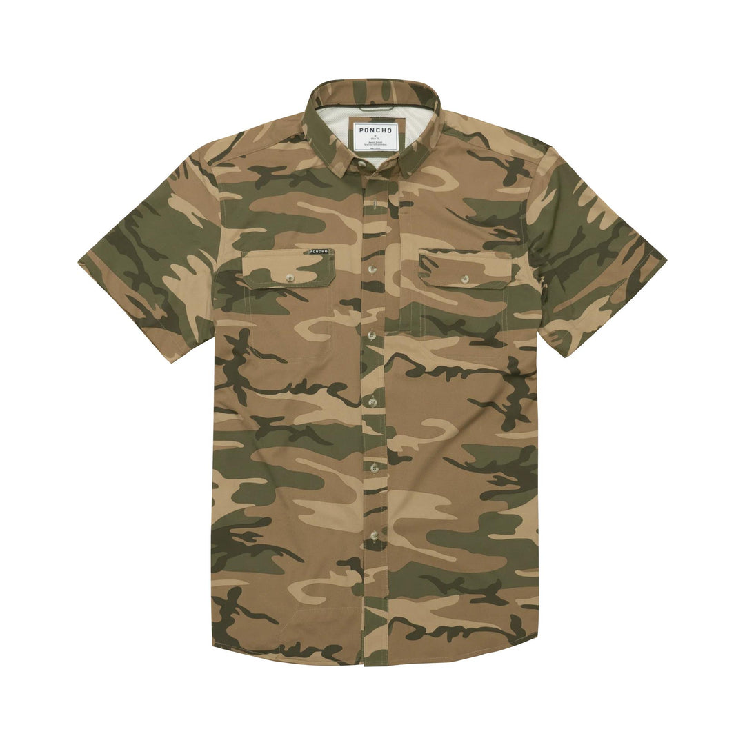 Poncho The Cordoba Original Short Sleeve Shirt-Men's Clothing-Light Camo-Regular-M-Kevin's Fine Outdoor Gear & Apparel