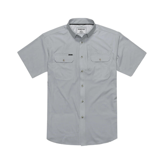 Poncho The Grey Fox Original Short Sleeve Shirt-Men's Clothing-Grey-Regular-M-Kevin's Fine Outdoor Gear & Apparel