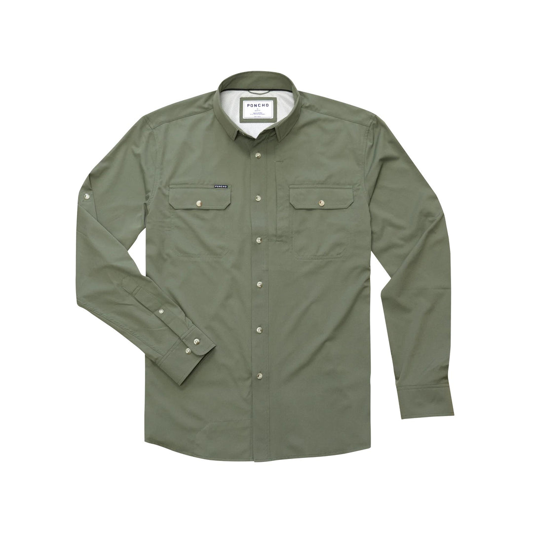Poncho The Gunnison Original Long Sleeve Shirt-Men's Clothing-Moss Green-Regular-M-Kevin's Fine Outdoor Gear & Apparel