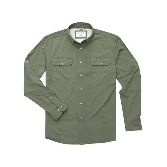 Poncho The Gunnison Original Long Sleeve Shirt-Men's Clothing-Moss Green-Regular-M-Kevin's Fine Outdoor Gear & Apparel