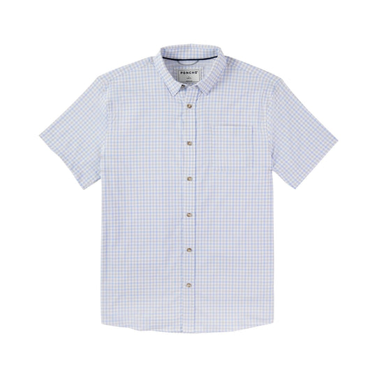 Poncho The Jubilee Ultra-Lite Short Sleeve Shirt-Men's Clothing-Blue And Grey-Regular-M-Kevin's Fine Outdoor Gear & Apparel