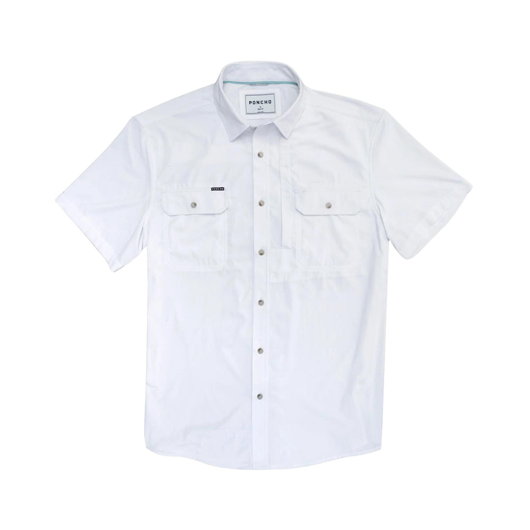 Poncho The Salty Dog Original Short Sleeve Shirt-Men's Clothing-White-Regular-M-Kevin's Fine Outdoor Gear & Apparel