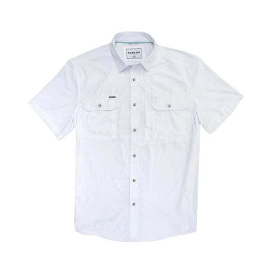 Poncho The Salty Dog Original Short Sleeve Shirt-Men's Clothing-White-Regular-M-Kevin's Fine Outdoor Gear & Apparel