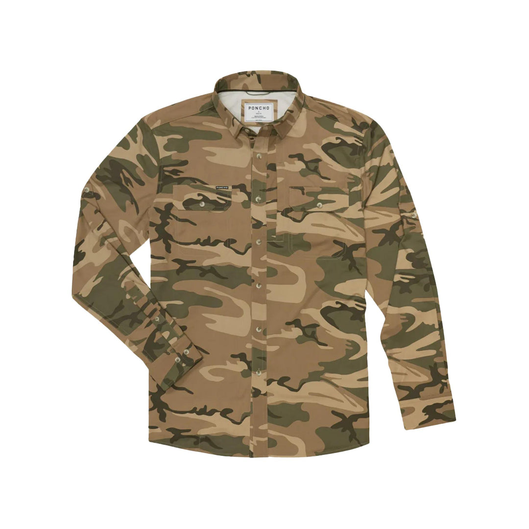 Poncho The San Juan Original Long Sleeve Shirt-Men's Clothing-Light Camo-Regular-M-Kevin's Fine Outdoor Gear & Apparel