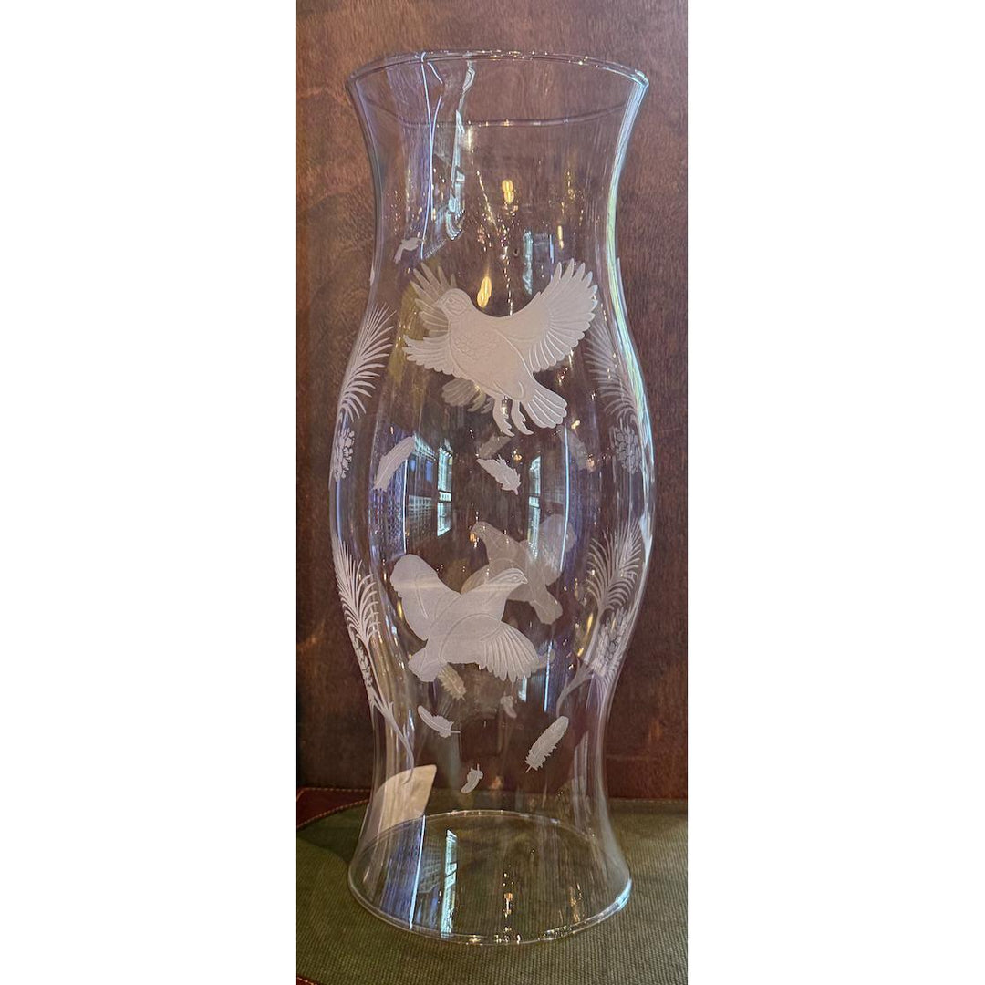Kevin's Flighted Gamebird Etched Glass Hurricane-Lifestyle-Kevin's Fine Outdoor Gear & Apparel