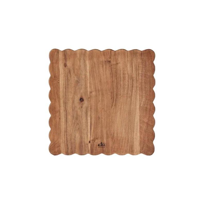 Square Scalloped Cutting Board-Home/Giftware-16" L-Kevin's Fine Outdoor Gear & Apparel