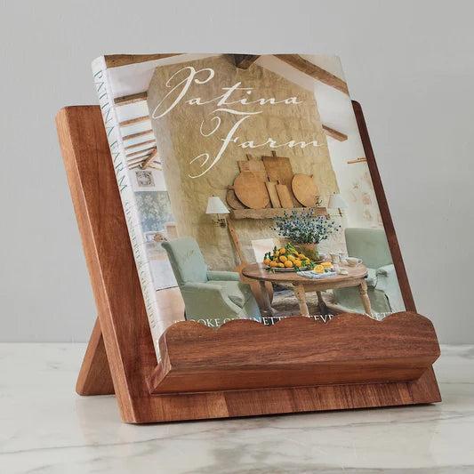 Scalloped Wood Book Stand-Home/Giftware-Kevin's Fine Outdoor Gear & Apparel