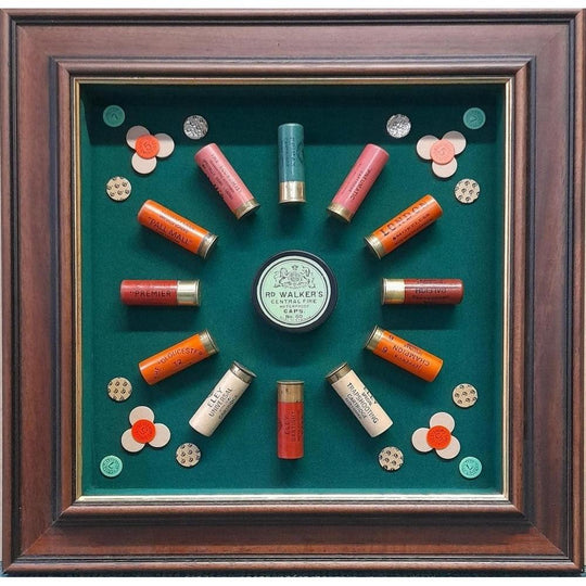 Last Call - Handmade British Paper Shotshell Cartridge Board-Home/Giftware-The Walker Heritage Rosette (13" x 13")-Kevin's Fine Outdoor Gear & Apparel