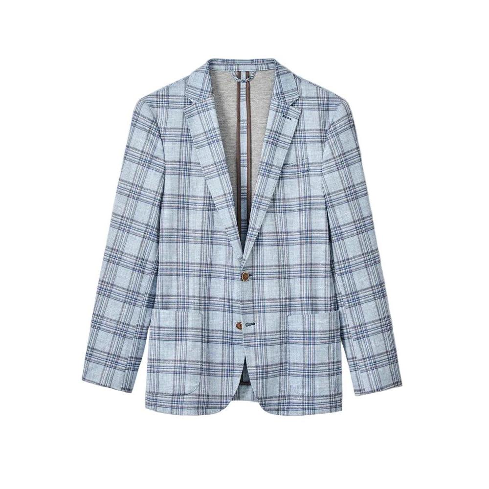 Johnnie-O Samuel Printed Sports Coat-Men's Clothing-Gulf Blue-38-Regular-Kevin's Fine Outdoor Gear & Apparel