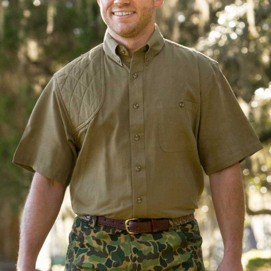 Kevin's Feather-Weight Short Sleeve Right Patch Wingshooting Shirt-Men's Clothing-Kevin's Fine Outdoor Gear & Apparel