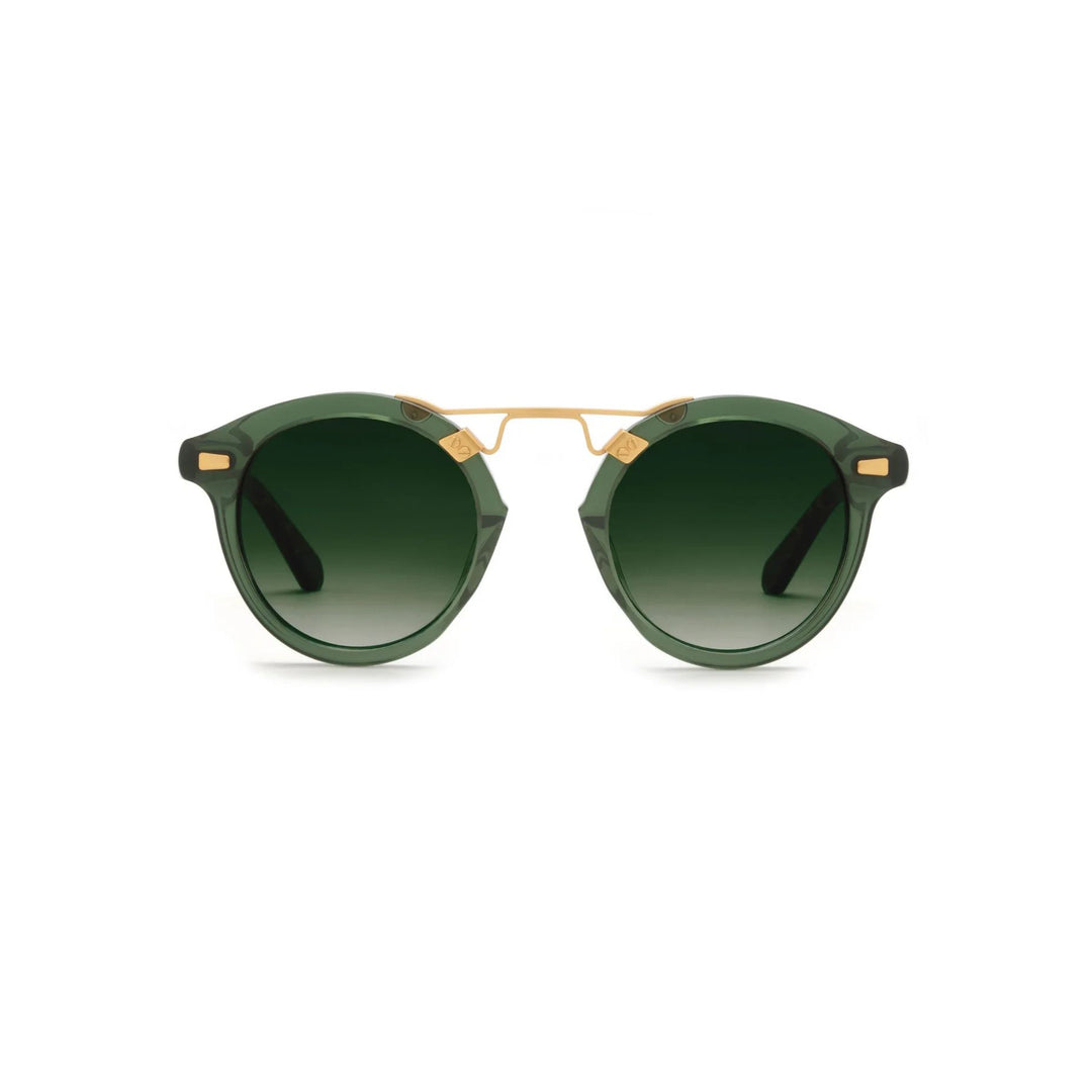 Krewe "STL II " Sunglasses-Sunglasses-Bottle Green + Zulu 24K-Dark Green Gradient p-Kevin's Fine Outdoor Gear & Apparel