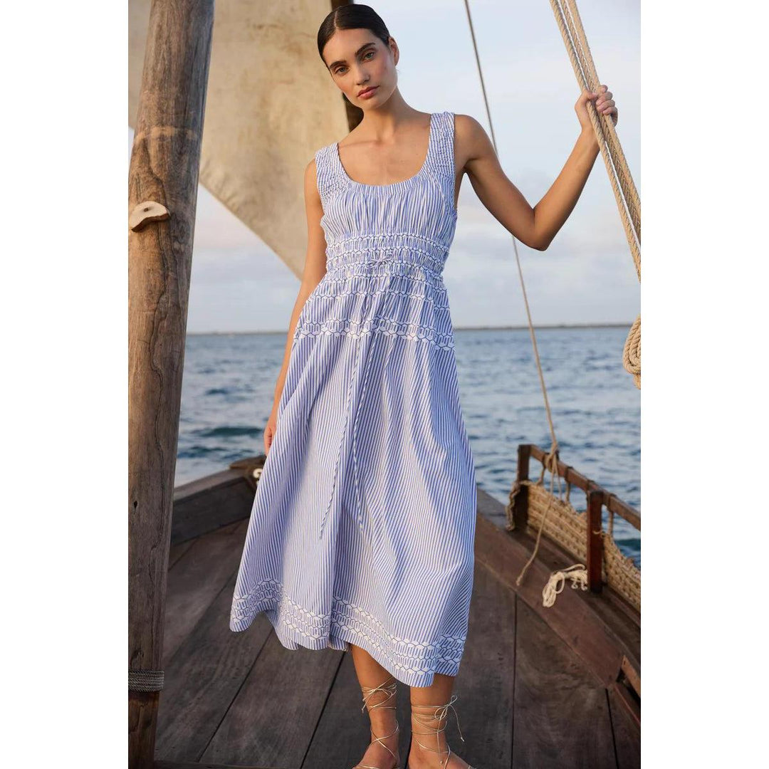 Oliphant Harper Dress-Women's Clothing-Sconset Blue-XS-Kevin's Fine Outdoor Gear & Apparel