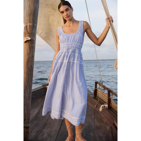 Oliphant Harper Dress-Women's Clothing-Sconset Blue-XS-Kevin's Fine Outdoor Gear & Apparel