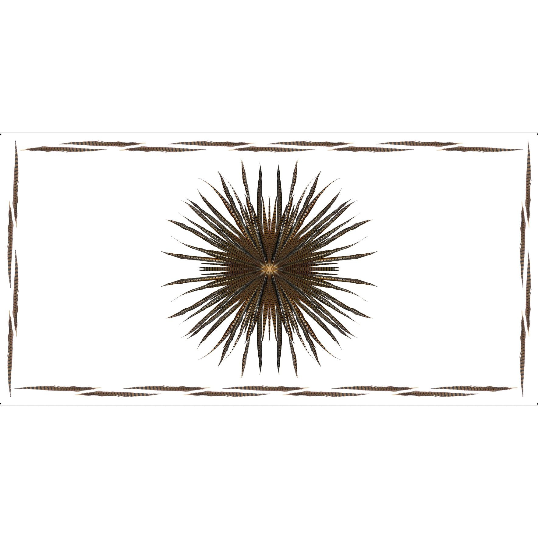 Kevin Feather Pattern Kevin's Custom Designed Feather Pattern Tablecloth | Kevin's Catalog ...