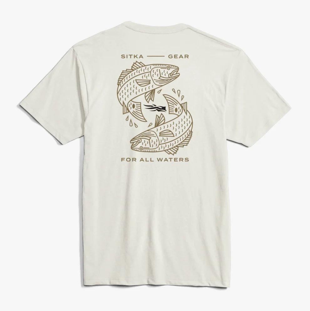 Sitka Redfish Target Tee-Men's Clothing-Ivory-S-Kevin's Fine Outdoor Gear & Apparel