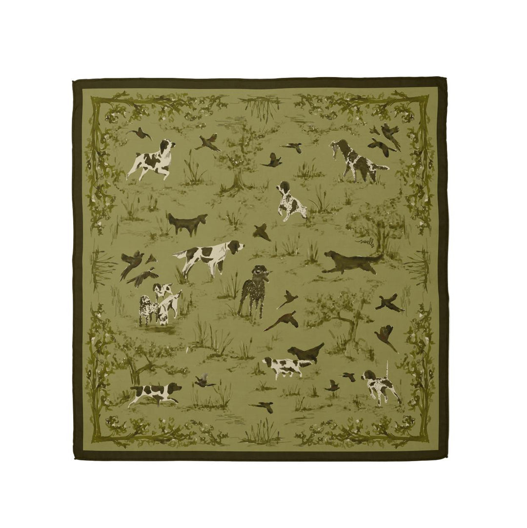 Bird Dog Silk Scarf-Women's Accessories-26" x 26"-Kevin's Fine Outdoor Gear & Apparel