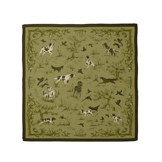 Bird Dog Silk Scarf-Women's Accessories-26" x 26"-Kevin's Fine Outdoor Gear & Apparel