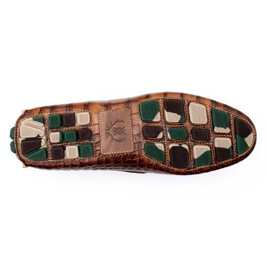 Martin Dingman Monte Carlo Alligator Grain Horse Camo Bottom Bit Loafer-Men's Footwear-Kevin's Fine Outdoor Gear & Apparel