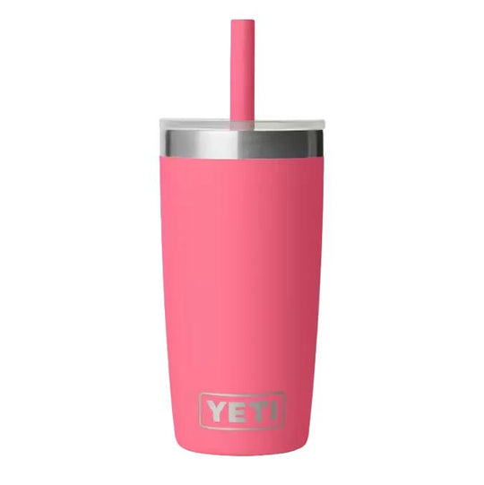 YETI Rambler Jr. 10 oz Kids Tumbler with Silicone Straw Lid-Hunting/Outdoors-Tropical Pink-Kevin's Fine Outdoor Gear & Apparel