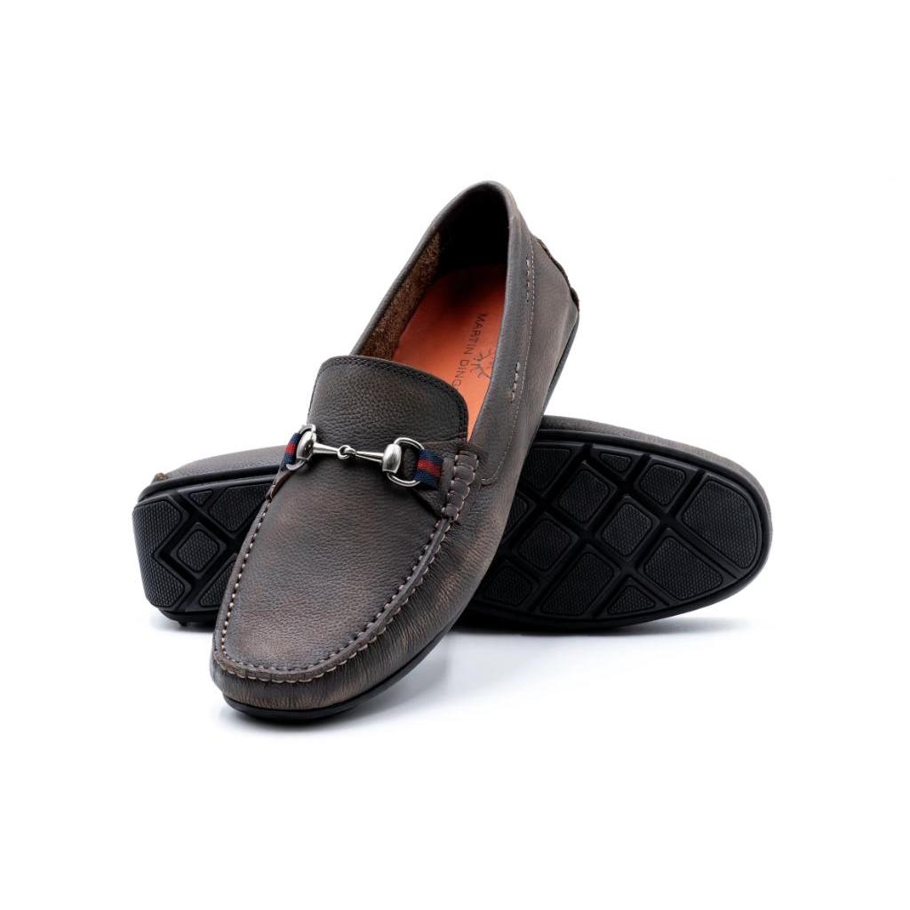 Martin Dingman Bermuda Pebble-Grain Horse Bit Loafer-Men's Footwear-Kevin's Fine Outdoor Gear & Apparel