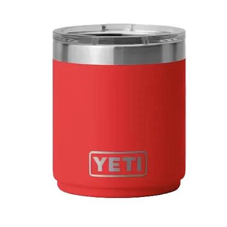 YETI Rambler 10 oz Lowball 2.0 with Durasip Ceramic Lining and MegaSlider Lid-Hunting/Outdoors-Rescue Red-Kevin's Fine Outdoor Gear & Apparel