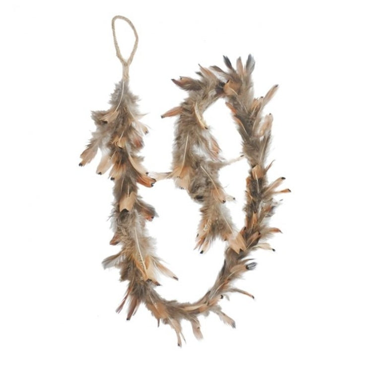 48" Natural Feather Garland-Home/Giftware-Kevin's Fine Outdoor Gear & Apparel