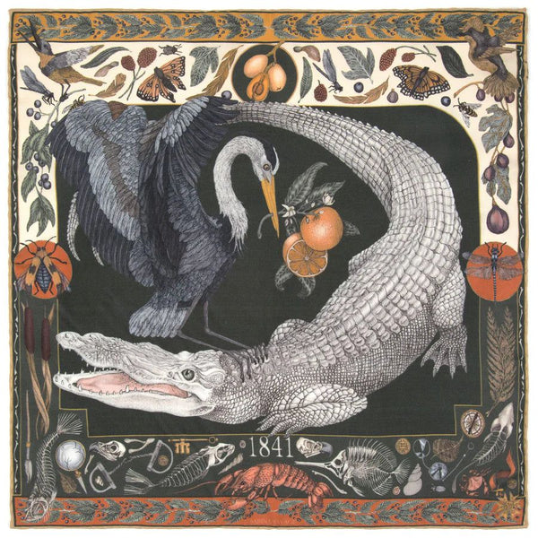 Sabina Savage Alligator's Empire Wool Silk Scarf – Kevin's Fine