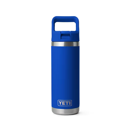 YETI 18 oz Rambler Water Bottle with Color-Matched Straw Cap-Hunting/Outdoors-Royal Blue-Kevin's Fine Outdoor Gear & Apparel